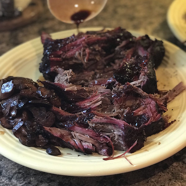 Beef Roast and Grilled Asparagus