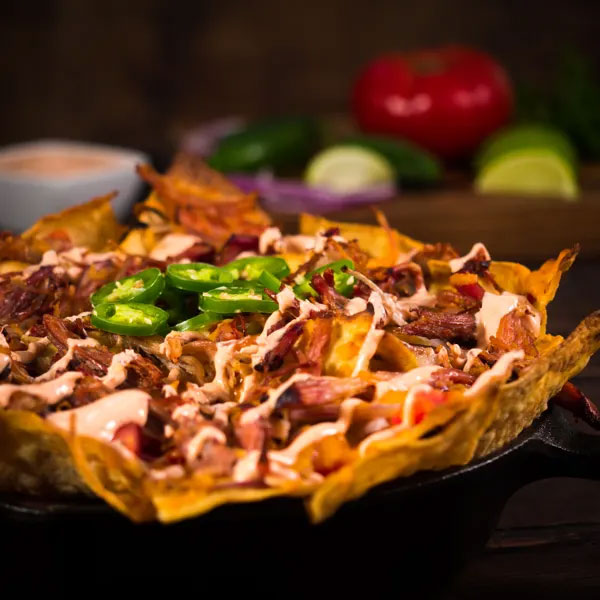 Bold & Spicy Pulled Pork Nachos