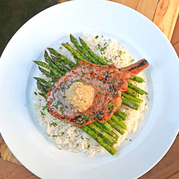 Bourbon and Brown Sugar Pork Chops