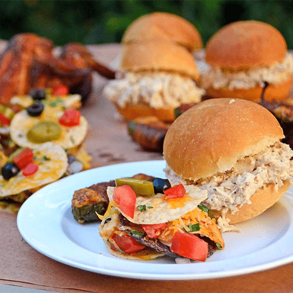 Smoked Pulled Chicken Gameday Appetizers Recipe Oklahoma Joe’s NZ
