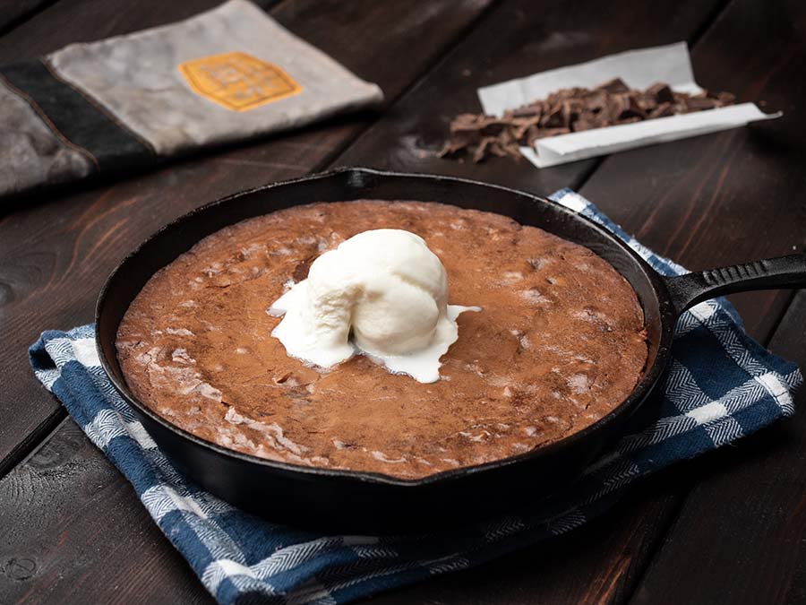 Smoked Skillet Brownie | Oklahoma Joe's Smokers NZ