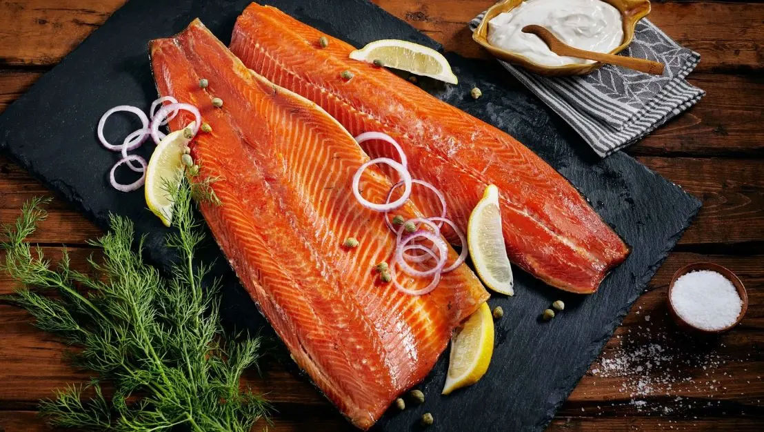 Hot smoking trout store
